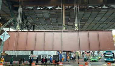 Top MTA official says agency on track to finish major structural repair work at 7 line station in Queens next year after delays