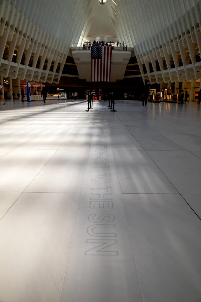 How Sunbeams and Marble Now Trace the Moments of 9/11 Inside the Oculus