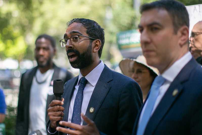City officials held a rally ahead of a NYC council meeting Tuesday on the use of technology and screen time in DOE schools.