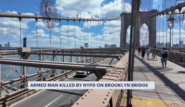 News 12 | Brooklyn | I Have A Bomb Knife Wielding Man Fatally Shot By Police On Brooklyn Bridge