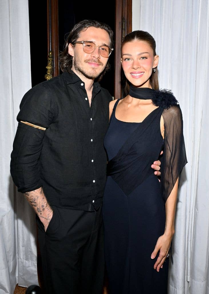 Brooklyn and Nicola at the Golden Globes x Aman Beverly Hills Cocktail Party