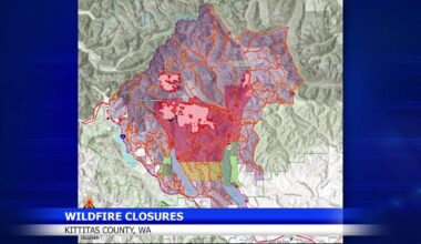 Evacuation levels lowered for Three Queens, Goat fires in Kittitas County | Fire