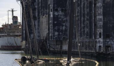 Schooners that graced a Maine-themed quarter or hosted Cousteau rest at the bottom of a NYC canal | Associated Press