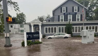 Drenching rains bring flash flooding across coastal Connecticut, New York and New Jersey