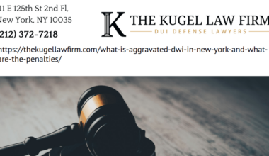 Manhattan DWI Defense Attorney Rachel Kugel Explains Aggravated DWI Charges and Penalties in New York | State