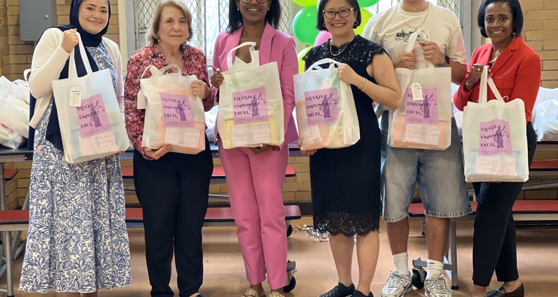 From left: Gumana Attal, Hon. Ellen Spodek, Karlyne Fequiere, Hon. Lillian Wan, Nathan Wan-Brodsky and Hon. Rhonda Tomlinson. Photo: Wayne Daren Schneiderman/Brooklyn Eagle