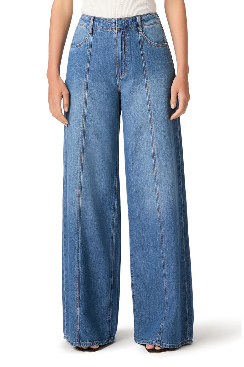 Cameron Seamed High Waist Super Wide Leg Jeans