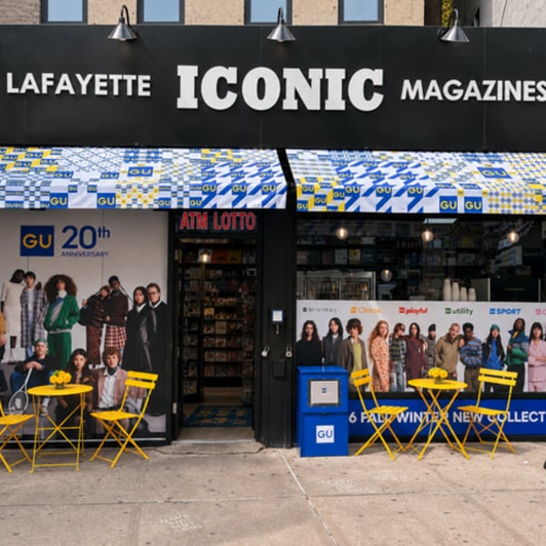 GU launches NYC takeover at Iconic Magazines