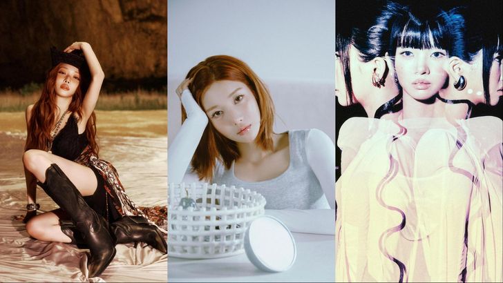From left, K-pop singers Chung Ha, Kwon Eun-bi and Soyeon of girl group i-dle are among the solo acts releasing new music this month. Courtesy of MORE VISION, RBW, Cube Entertainment