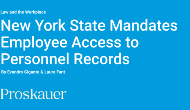 New York State Mandates Employee Access to Personnel Records