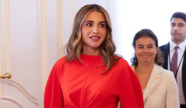 Queen Rania pairs romantic blouse with unexpected menswear shorts for chic New York look
