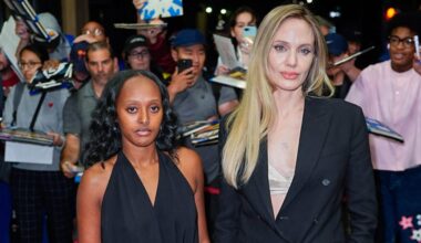 Angelina Jolie and Daughter Zahara Wear Coordinated Black Looks in NYC