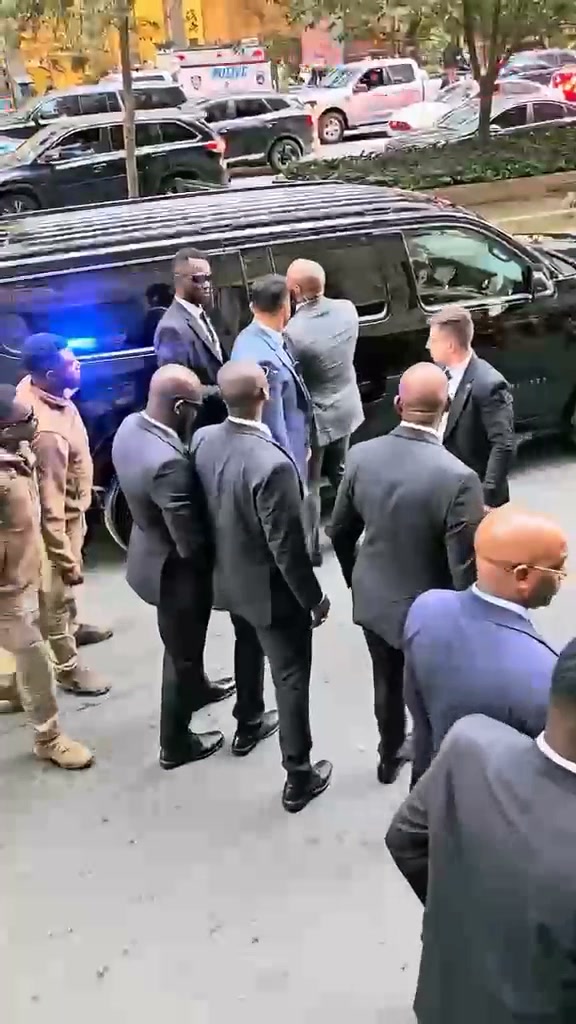 No Dictators On Wednesday September 23, 2026, a chaotic scene erupted outside the Waldorf-Astoria hotel and near the United Nations headquarters in Manhattan as large groups of protesters aggressively chased and threw bottles at a vehicle transporting the President of Guinea, Mamady Doumbouya.