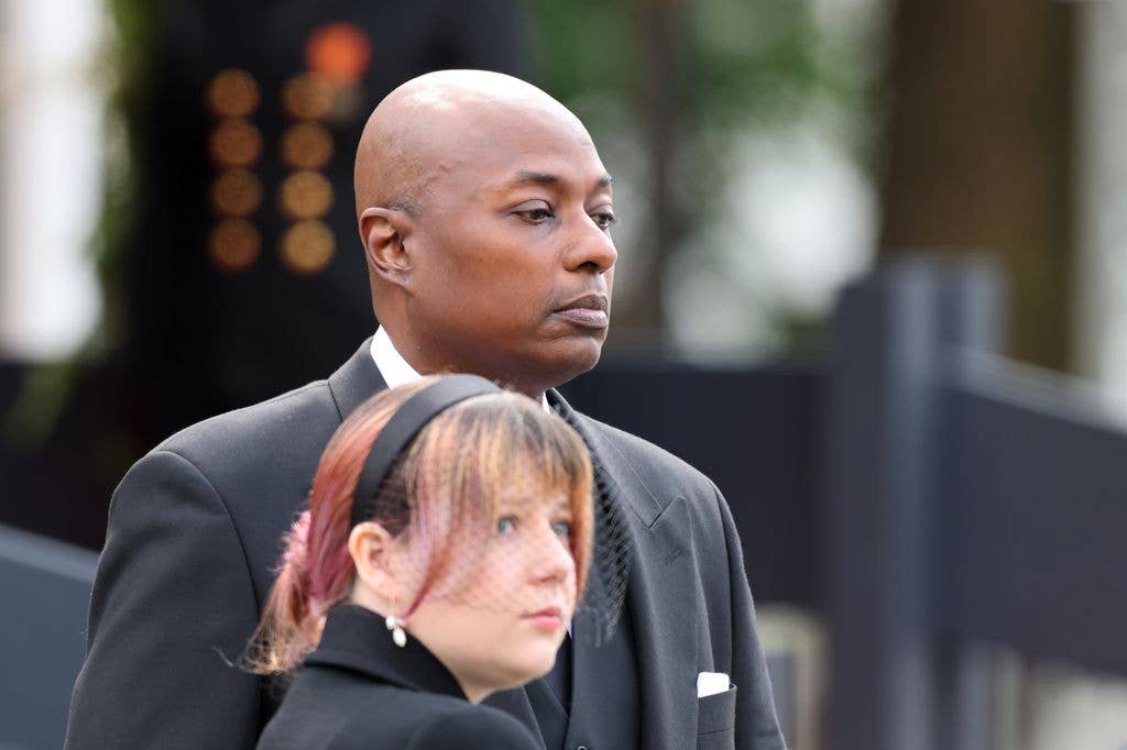 Durek Verrett during the funeral of King Harald V of Norway