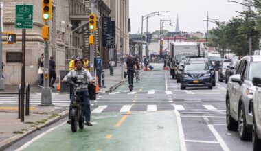 A Downtown Brooklyn Bike Lane Has Come Back to Life