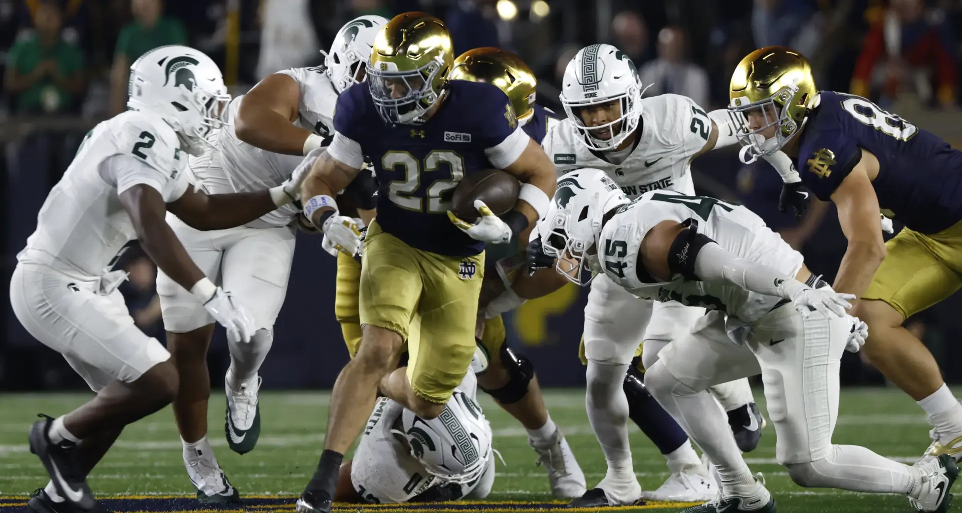 New York Giants scouted Notre Dame-Michigan State, Houston-Texas Tech