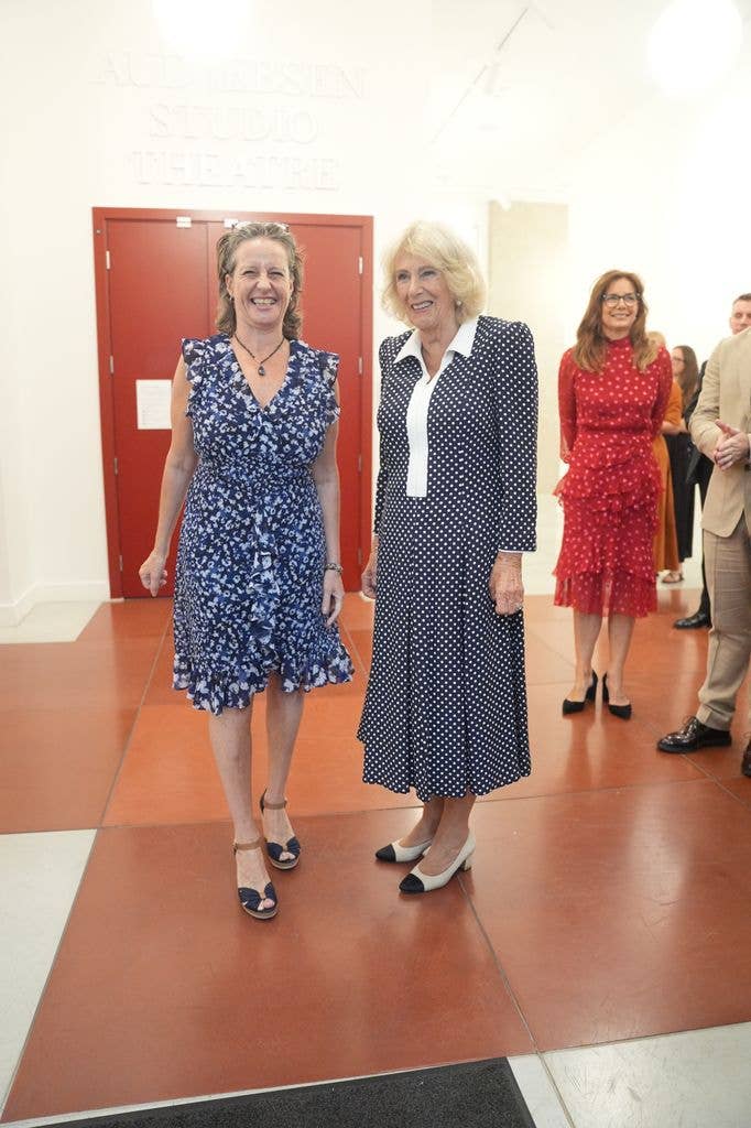 Camilla reunited with her dance teacher, Sarah Platt