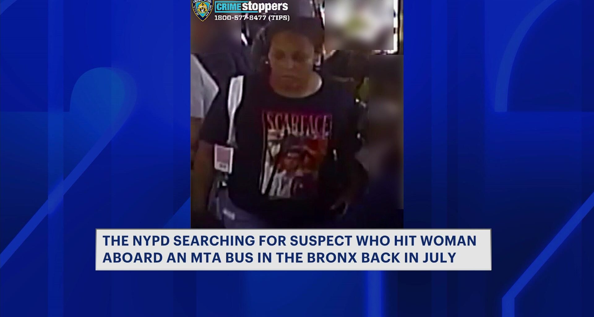 News 12 | Bronx | Suspect On The Run After Punching 68 Year Old Woman In The Face On Mta Bus