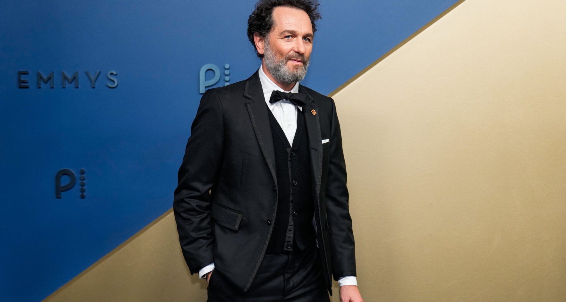 Matthew Rhys topples King George statue in NYC ahead of Emmys