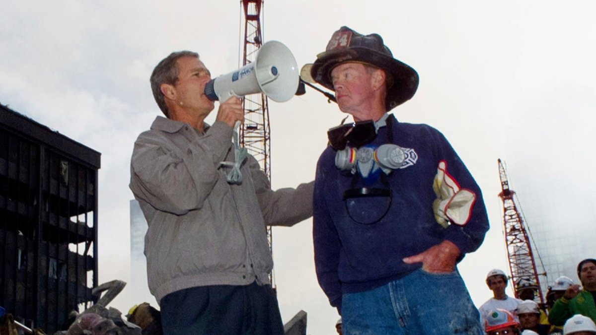 How 9/11 fireman Bob Beckwith ended up beside President Bush during Ground Zero speech – NBC New York