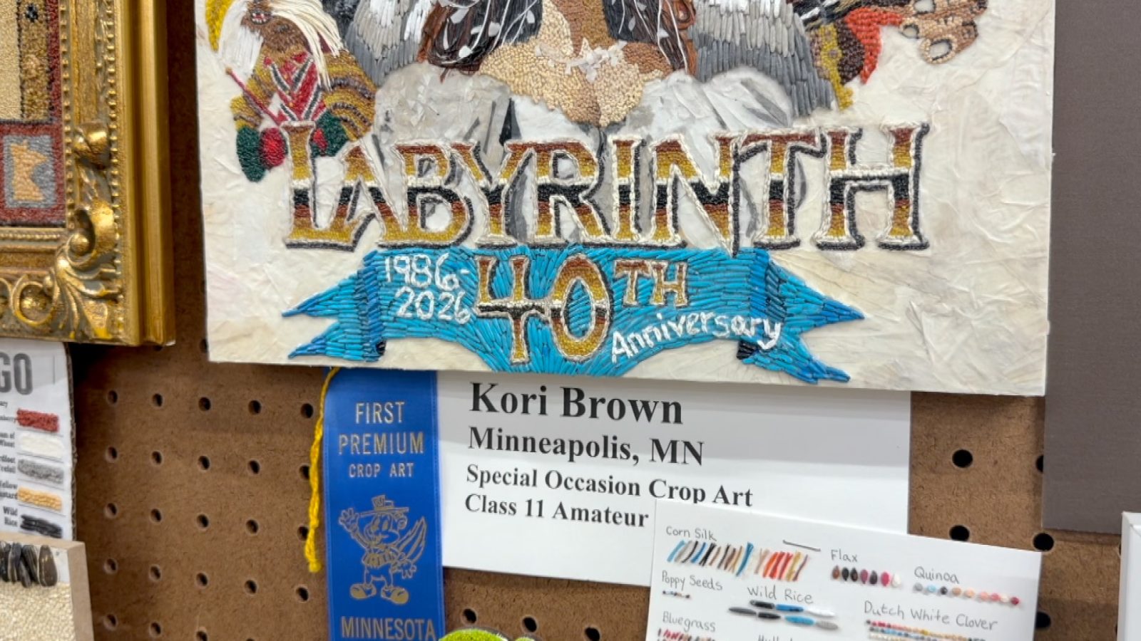 Brooklyn Park Teacher Wins Blue Ribbon for State Fair Crop Art
