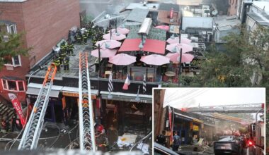 Massive fire rips through NYC restaurant, injuring 6 firefighters