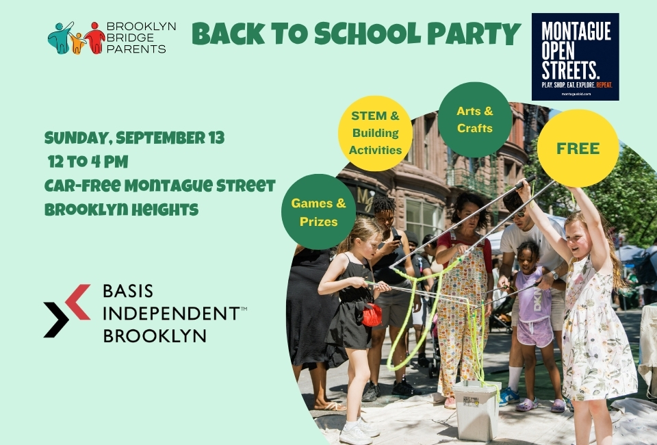 Back to School Party in Brooklyn Heights Sunday 9/13 | Brooklyn Bridge Parents