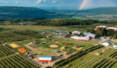 America's No. 1 apple orchard is a 115-year-old New York farm with 400,000 apple trees, a historic distillery, & on-site cabins