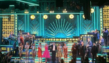 Performers taking their final bow