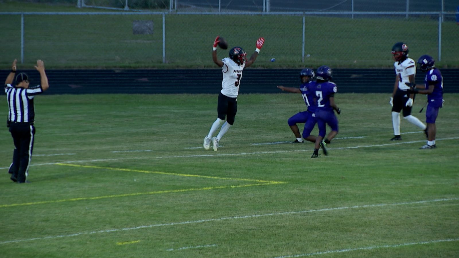 Minneapolis Camden celebrates a touchdown versus Brooklyn Center