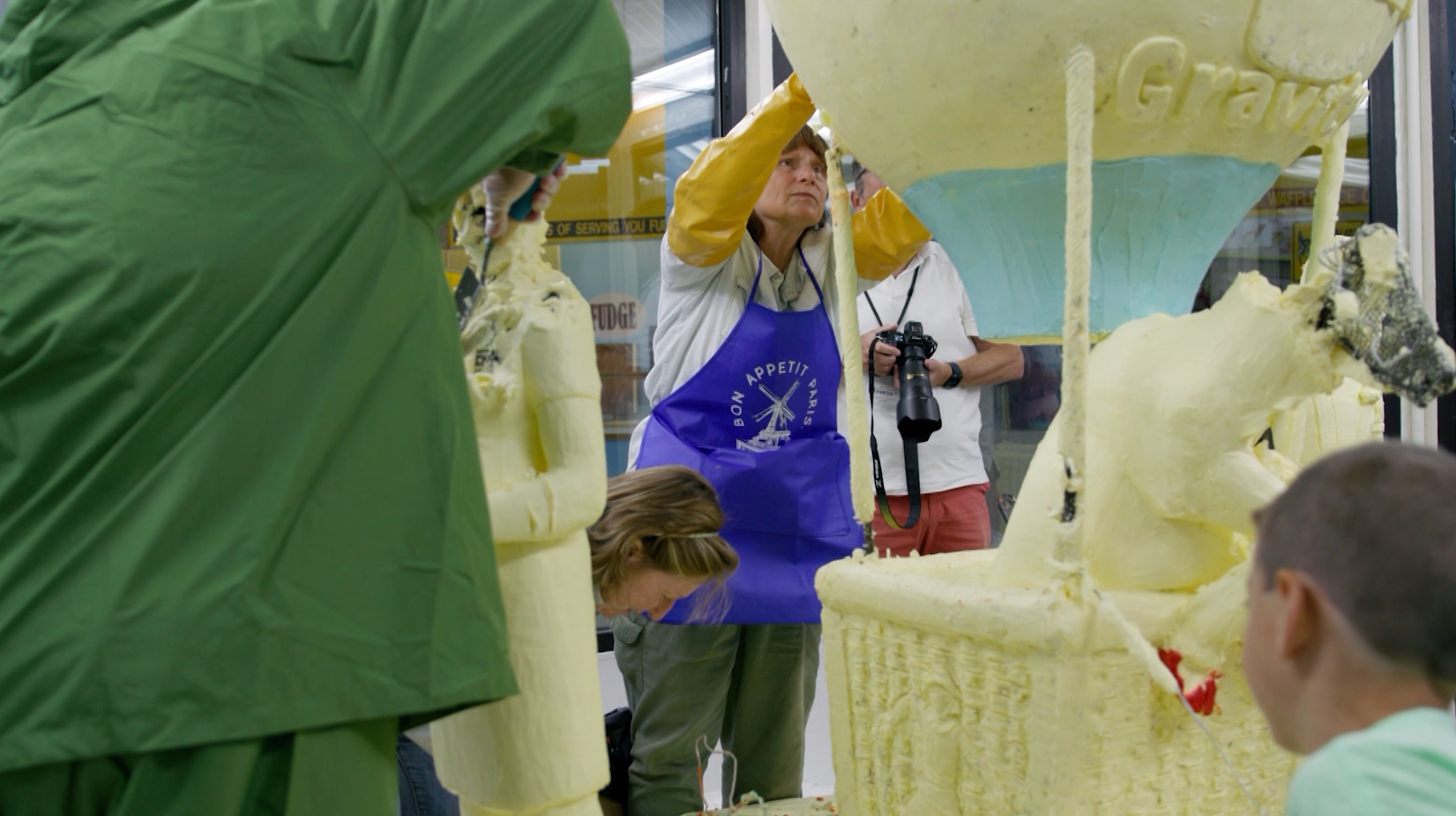 Butter sculpture recycling