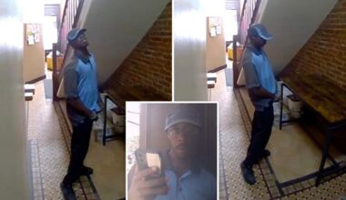 Shocking video shows Amazon delivery driver peeing all over posh NYC apartment lobby
