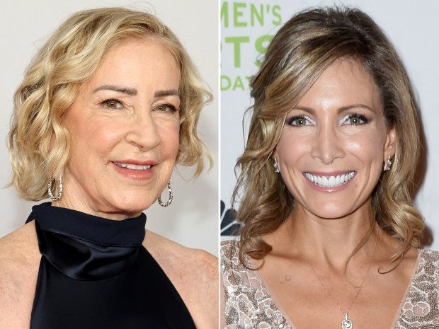 Chris Evert and Shannon Miller. (Getty Images)