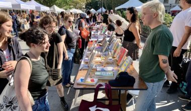 The Brooklyn Book Festival is held in Columbus Park and environs every fall. Photo: Mary Frost/Brooklyn Eagle