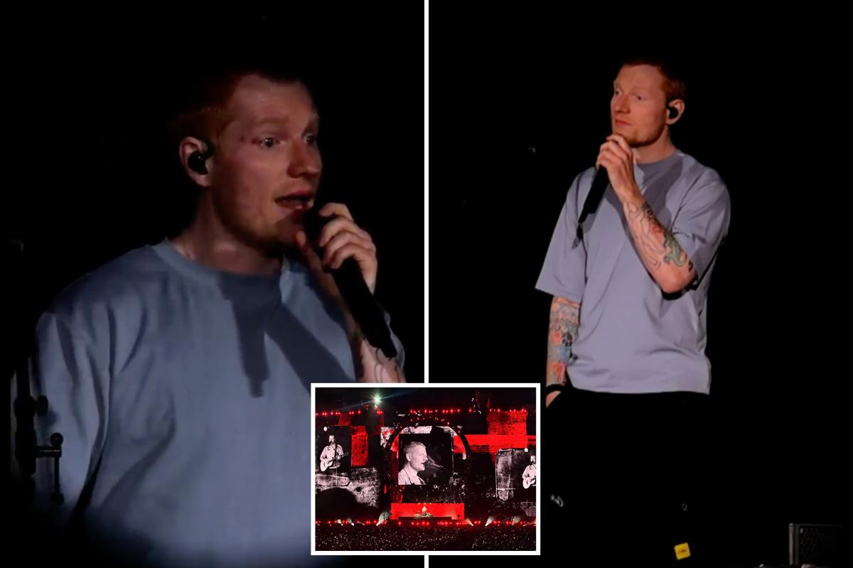 Ed Sheeran weeps on stage, says Israel's actions in Gaza 'unjustifiable'