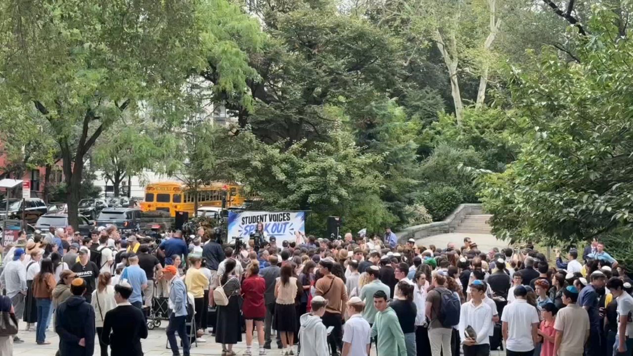 Organizers were adamant that this was not a protest, but say the location was intentional. (Spectrum News NY1)
