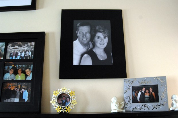 A portrait of Rose Dowdell and her husband, FDNY Firefighter Kevin Dowdell, who died on Sept. 11, 2001, is pictured at their home in Breezy Point, Queens, in 2006. (Debbie Egan-Chin / New York Daily News)