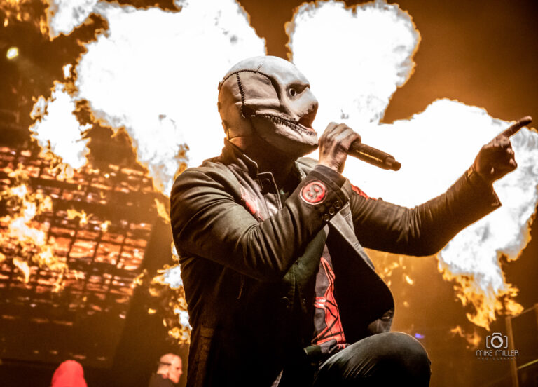 Corey Taylor performing with Slipknot