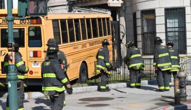 School bus smashes into Crown Heights apartment building, displacing 26 people • Brooklyn Paper