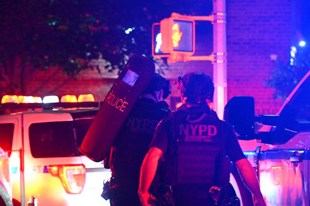 ESU ended the brief standoff after gaining entry to the apartment in Jackson Heights on Sept. 4, 2026, and taking him into custody.
