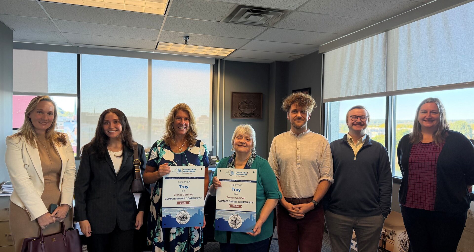 Mayor Mantello Announces City of troy Receives Bronze Climate Smart Communities' Certification • Troy, NY