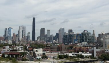 Downtown Brooklyn skyline. The old Williamsburgh Savings Bank Tower building, far right, 1 Hanson Place, was the tallest structure in Downtown Brooklyn for more than half a century. Now, something new is built every year that dwarfs it. Photo: Will Hasty/Brooklyn Eagle