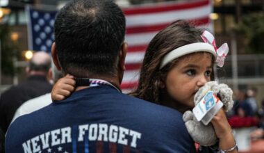 NEW YORK REMEMBERS 9/11: Tears at Manhattan firehouse that suffered biggest loss in terrorist attacks 25 years ago