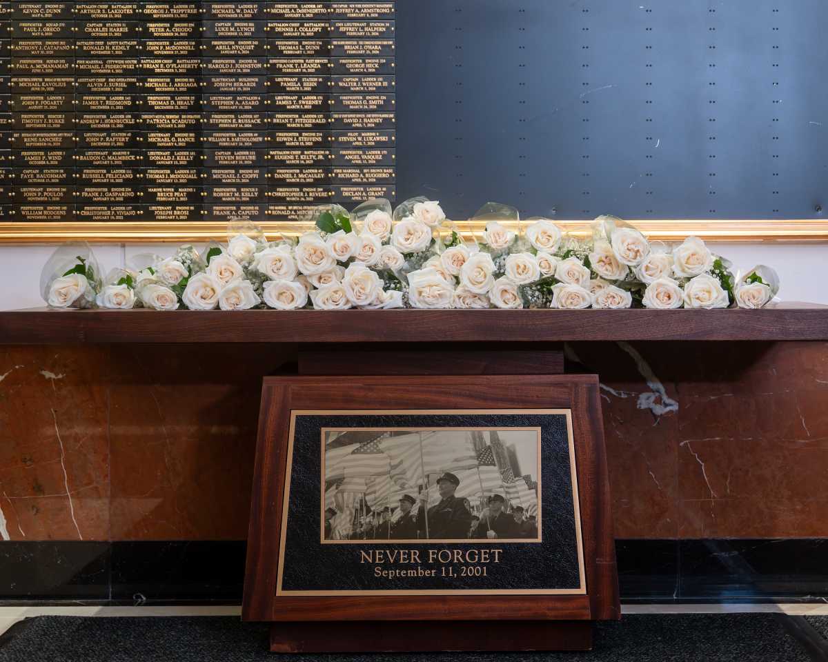 FDNY adds 36 names to 9/11 Memorial Wall in Downtown Brooklyn ahead of 25th anniversary • Brooklyn Paper