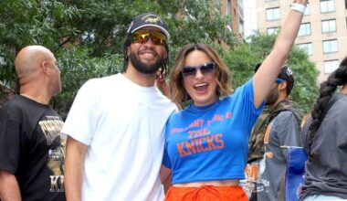 Jalen Brunson appears in Emmy Awards open with Mariska Hargitay – NBC New York