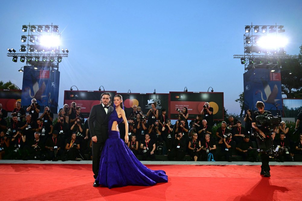 GettyImages-2293192850 Brooklyn Beckham and Wife Nicola Peltz Pack on the PDA on Venice Film Festival Red Carpet