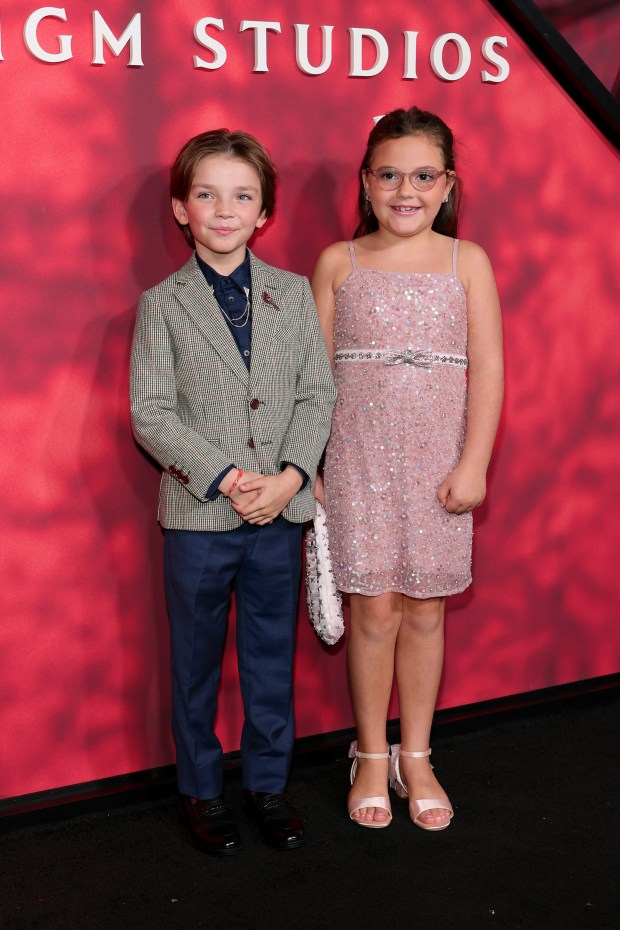 NEW YORK, NEW YORK - SEPTEMBER 29: (L-R) Brady Wagner and Sienna Kulovitz attend Amazon MGM Studios' "Verity" New York Premiere at AMC Lincoln Square 13 on September 29, 2026 in New York City. (Photo by Dimitrios Kambouris/Getty Images)