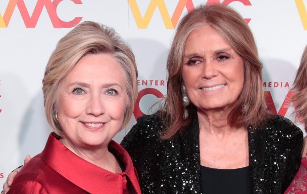 Hillary Rodham Clinton with Gloria Steinem in 2017.