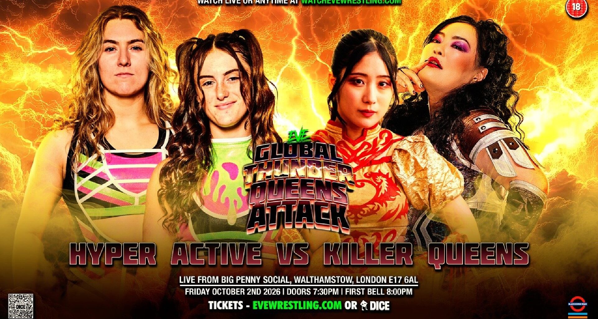 Sendai Girls’s Hyperactive to Face ChocoPro’s Killer Queens at Pro Wrestling EVE on October 2nd