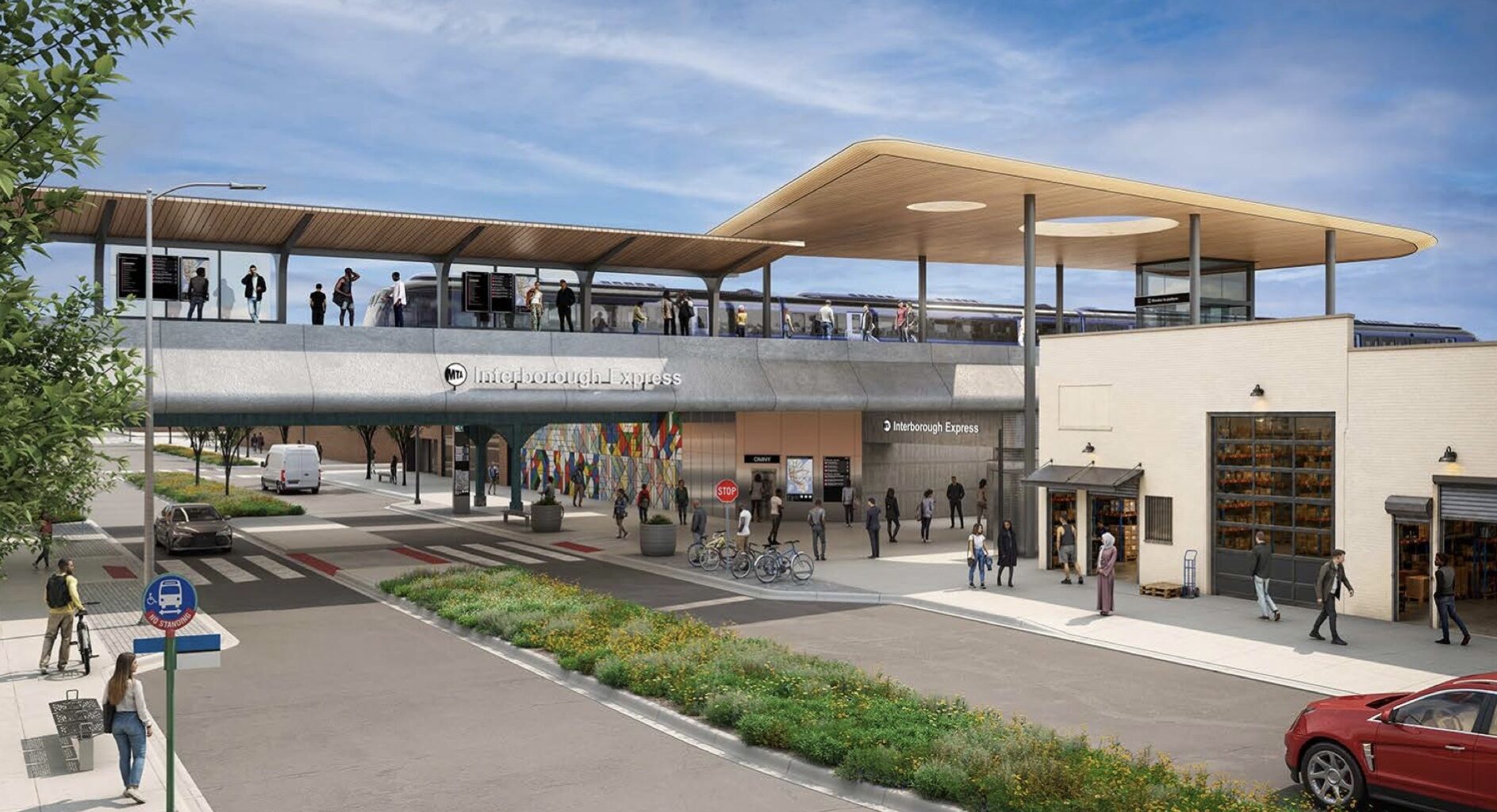 Gov. Kathy Hochul on Wednesday released renderings of accessible IBX stations. Rendering: MTA